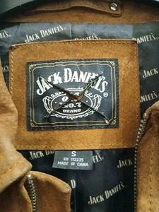 Wildlederjacke Jack Daniel's mit Fransen Cowboyjacke Western Echtleder braun S - Bild 1 von 7