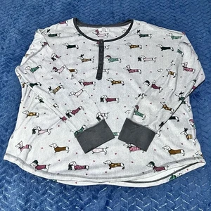 Secret Treasures Damen Hunde Pyjama Set Langarm Und Hose Gr. XL (16-18) - Bild 1 von 9