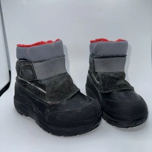 The North Face Toddler Alpenglow II Winter Boots Boys Size 7 Gray Snow Boot - Picture 1 of 8