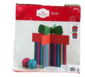 Decoración de regalo ranurado para tiempo de vacaciones decoración de regalo multicolor NUEVO - Imagen 1 de 2