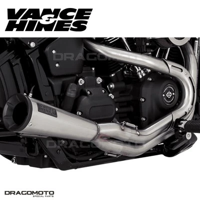 Harley FLDE 1750 ABS Softail Deluxe 107 2018-2020 Upsweep escape completo Vance... Foto 1 de 4