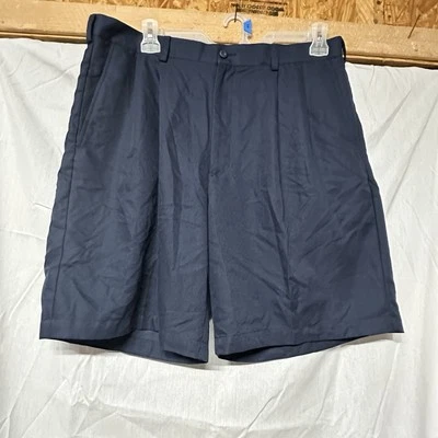 Perry Ellis Men's Shorts Size 38 Navy Blue 100% Polyester - Image 1 of 4