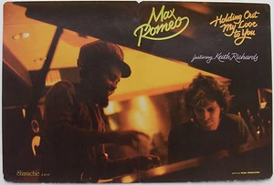 MAX ROMEO & KEITH RICHARDS Holding Out My Love To You ORIGINAL 1981 used poster - Bild 1 von 1
