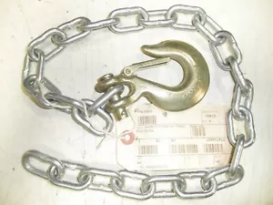 Cadena de seguridad de remolque del ejército de EE. UU. 55059 32"" OAL 5/16"" gancho forjado Clevis - Imagen 1 de 1