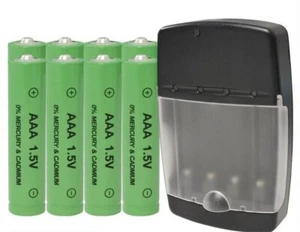 Caricabatterie per Pile ricaricabili piu' 4 batterie AA + 4 aaa 1.5Volt Alcaline - Foto 1 di 26