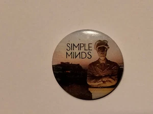 Simple Minds Empires and dance new wave pop group music vintage SMALL BUTTON - Imagen 1 de 2