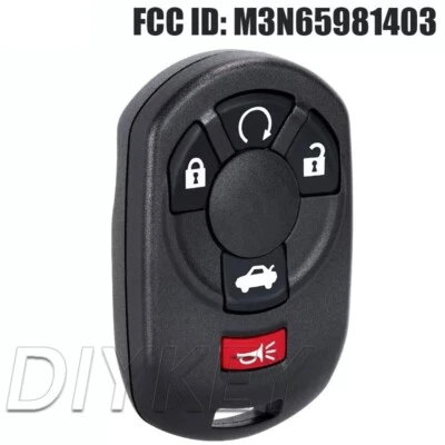 Remote Key Fob for Cadillac STS 2005 2006 2007 M3N65981403 15212382 15212383 5B - Image 1 of 4