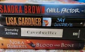 [Lot of 4] Mixed Interest Hardcover Fiction Books - Sandra Brown, Nora Roberts.. - Picture 1 of 2