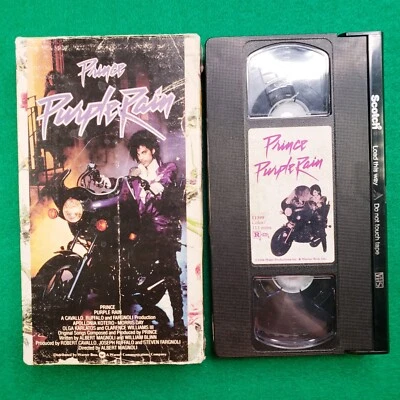 Purple Rain VHS Prince Warner 1st Edition 1984 Pop Rock Music pre owned VINTAGE Foto 1 de 4