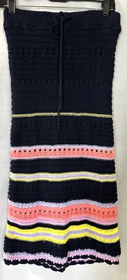 Falda Maeve Anthropologie Para Mujer’s S Antonella Crochet Midi Rayas Boho Forrada Foto 1 de 4