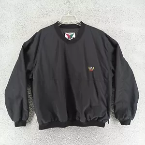 Current Seen Sport Pullover Mens Large Black Pullover Outerwear With Logo - Picture 1 of 11