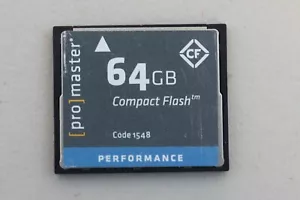 ProMaster Performance 64GB CF Compact Flash Camera Memory Card - Picture 1 of 1