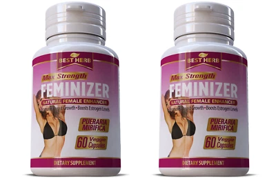2x Breast Enhancement Pills & Estrogen Supplement Bigger Bust Women Female Chest - Image 1 of 4