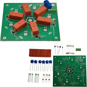 SO-239 6-way 1.8MHz-60MHz 6:1 Coax Remote Antenna Switch Module KIT or Assembled - Afbeelding 1 van 12