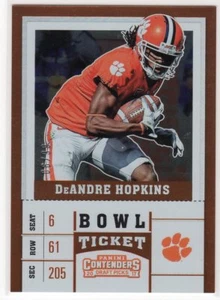 2017 Panini Contenders #25 DeAndre Hopkins Bowl Ticket #06/99 - Picture 1 of 1