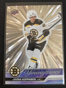 Joona Koppanen 2023-24 Upper Deck Young Guns Outburst Silver SP RC #203