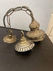 Vintage Brass Lighting Gallery Light Fitting And Ceiling Rose 