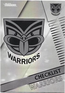 2018 NRL Traders Pearl Parallel (PS141) WARRIORS Checklist - Picture 1 of 1