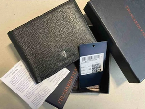 portafoglio uomo TRUSSARDI JEANS vera pelle - Foto 1 di 6