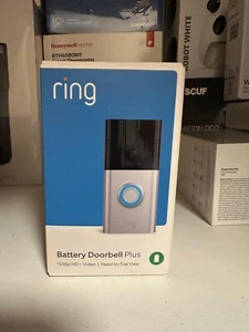 Ring Battery Campanello PLUS 1536p HD Video WiFi Telecamera di Sicurezza Nichel Satinato 4028 - Foto 1 di 1