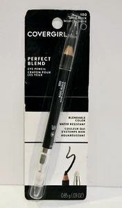 CoverGirl Perfect Blend Eyeliner Eye Pencil Basic Black Water Resistant - Picture 1 of 2