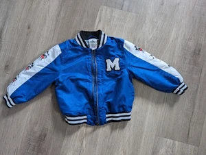💙🩵Authentic Disney Store Mickey Mouse Bomber Jacket Boys 3 Original 🩵💙 - Picture 1 of 10