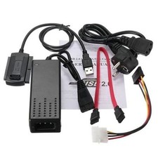 ADAPTADOR DISCO DURO HDD HARD DRIVE USB 2.0 A SATA/IDE CABLE