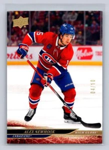 2024-25 Upper Deck S1 #102 Alex Newhook - Alto Brillo 04/10-Montreal Canadiens - Imagen 1 de 2