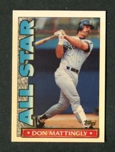 Tarjeta de béisbol #17 Don Mattingly 1990 Topps TV BRILLANTE All-Stars edición limitada - Imagen 1 de 2