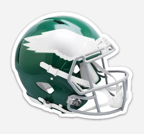 Philadelphia Eagles Helmet - Logo Type Die-cut MAGNET Cover