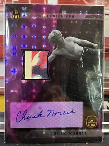 2022 Chuck Norris Patch Auto SP 7/10 JUMBO CARD Autograph NM - Picture 1 of 5