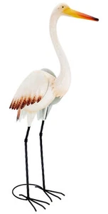 Storch aus Metall - Vogel Reiher Metallvogel - Dekofigur & Vogelscheuche 87 cm - Bild 1 von 1
