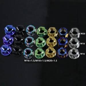 Motorrad Welle Titanlegierung Muttern M16×1,5p/M18×1,5p/M20×1,5p Grade 5 Muttern  - Bild 1 von 8