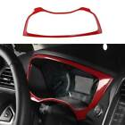 For Ford Mondeo Fusion 2013-2020 Red Carbon Fiber Instrument Panel Frame Cover