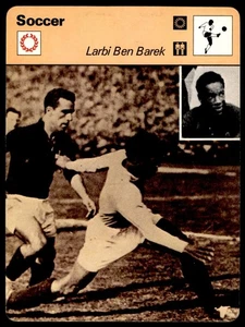 1977 Sportscaster Baseball #36-21 Larbi Ben Barek - Soccer NM/MT - Picture 1 of 2