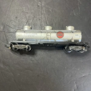 American Flyer S #926 GATX Gulf TRIPLE DOME TANK CAR Diecast Frame ~ F26B - Picture 1 of 11