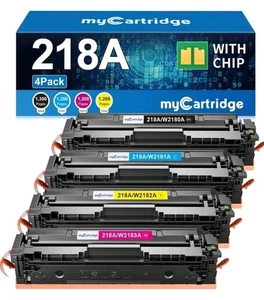 (106)218A Tonerkartuschen 4er Pack (mit Chip) kompatibel Ersatz für HP... - Bild 1 von 8