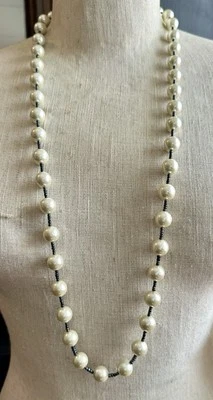 Collar RJ Graziano imitación grande perlas cuentas hilo único Foto 1 de 4