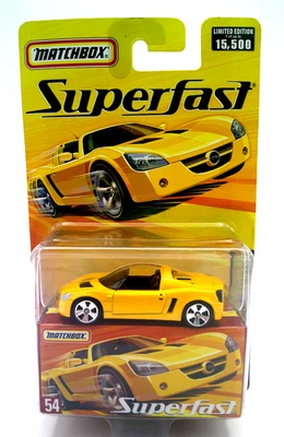 MatchBox SUPERFAST OPEL SPEEDSTER #54 YELLOW Limited Edition 1 of 15,500 - Image 1 of 3