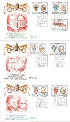 Vatican City 1979 50th Anniversary of Vatican State FDC First Day Cover - Image 1 of 4