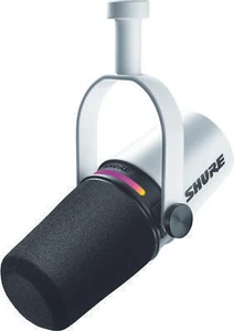 Shure MV7+-W XLR-/USB Mikrofon Weiß Studio Microphone Dynamic Stativ Podcast - Bild 1 von 6