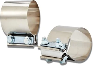 Abrazaderas de banda de junta a tope de 5", abrazadera de silenciador de escape manga de abrazadera de tubo de escape de 5 pulgadas - Imagen 1 de 7