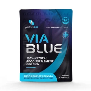 VIA Blue - Supplement for Men. 100% Natural. 3 Capsules. - Picture 1 of 5