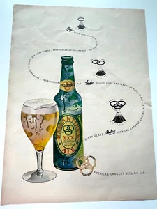 Ballantine Ale Beer 1948 Print Ad / Kellogg's Corn Flakes Variety Pak 10"x13" - Picture 1 of 3