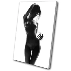 Erotico Sexy Donna NUDI SINGOLA TELA PARETE ARTE Stampa Immagine VA - Foto 1 di 1