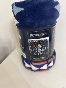 PENDLETON Coperta Ultra Morbida Lancio Bordo Cucito 50” x 70” Colorata Nuova - Foto 1 di 5