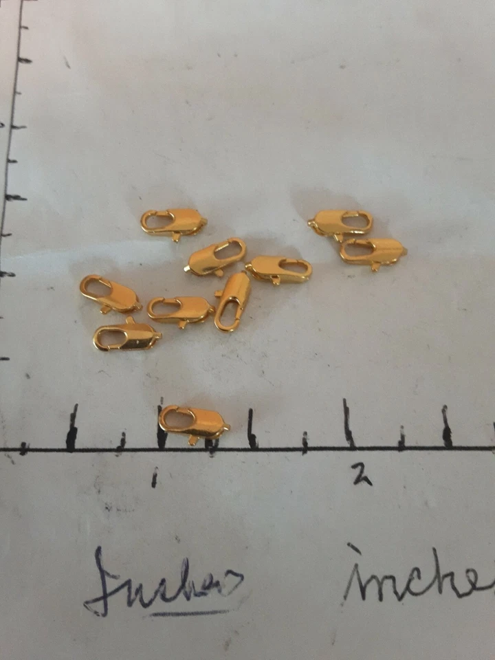 10pcs 18k gold filled lobster clasps for day jewelry making as pictured - Image 1 of 1