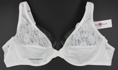 Nuevo con etiquetas Sujetador con aros Cosabella ARISO1191 "Arizona" de encaje de algodón, blanco, Italia, 32C Foto 1 de 4