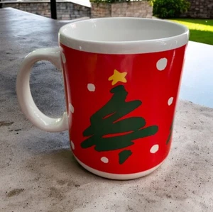 Taza árbol de Navidad Hallmark vacaciones 1984 con caja vintage  - Imagen 1 de 12