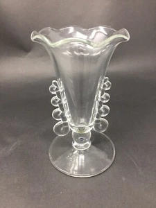 Heisey Lariat 7-1/4 Inch Ruffled Edge Vase - Picture 1 of 5
